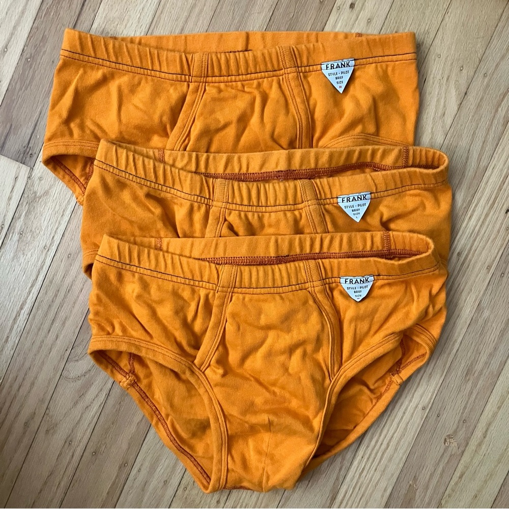 3 pack! Frank Dandy Pilot Brief, orange, medium